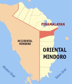 Mapa ning Aslagang Mindoru ampong Pinamalayan ilage