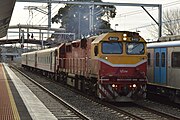 V/Line N class N452 running through Sunbury