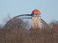 View to Reilberg of Zoo Halle