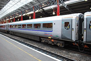 Chiltern Railways Mark 3 with retrofitted plug doors at London Marylebone in August 2012