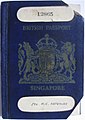 1951 Singapore passport