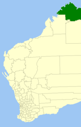 Contea di Wyndham-East Kimberley – Mappa