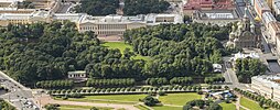 Aerial view of Mikhailovsky Garden