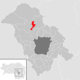 Poloha obce Peggau v okrese Graz-okolie (klikacia mapa)