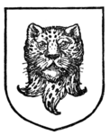 letépett leopárdarc (leopard's head erased and affronté)