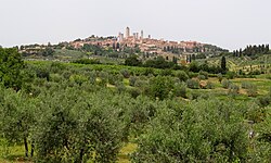 View of the town from the south