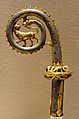 Champlevé enamel over gilt copper, lion and serpent, Limoges, ca. 1200 (Louvre)