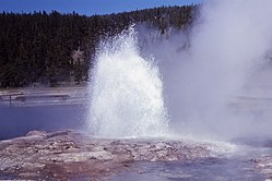 Éruption de Steady en 1969.