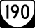 State Route 190 marker