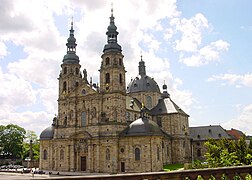 La cathédrale de Fulda, reconstruite par Johann Dientzenhofer au début du XVIIIe siècle.