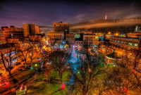 Downtown Johnstown during the holiday season