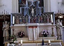 Retable aux douze apôtres - Église d'Autreville-sur-Moselle