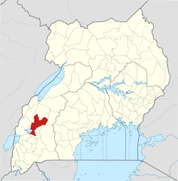 District location in Uganda