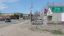 Skyline of Craig, Colorado