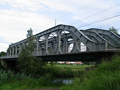 Vierendeelträger-Brücke in Grammene, Stadt Deinze, Belgien, 1922