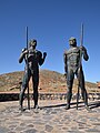 Statues des rois Guanches Guize et Ayose à Morro Velosa.