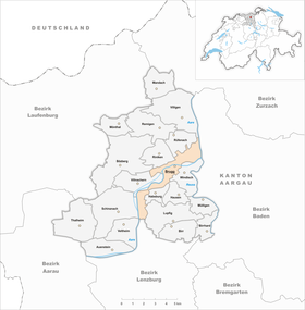 Karte von Brugg