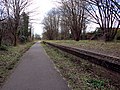 The remaining platform looking south-west in 2008.