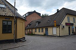 Sankt Thomas kyrka låg där nuvarande Lilla Tomegapsgatan mynnar i Stora Tomegapsgatan