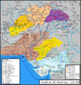 Muslim conquests in the Indian subcontinent in 643-778 AD.