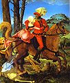 Hans Baldung : Le Chevalier, la jeune fille et la mort