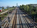 Donauuferbahn beim Bahnhof Brigittenau