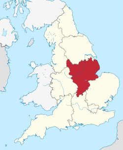 Vị trí của East Midlands