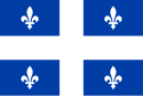 The current flag of Quebec. The use of blue and white is a characteristic of pre-revolutionary flags.