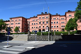 Del av kasernetablissementet vid Linnégatan.