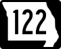 Route 122 marker