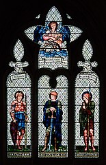 Burne-Jones-designed and Morris & Co.-executed Luce Memorial Window in Malmesbury Abbey, Malmesbury, Wiltshire, England (1901).