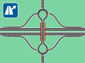 A dogbone interchange