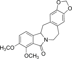 Skeletal formula of lennoxamine