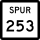 State Highway Spur 253 marker