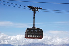 a ski lift gondola