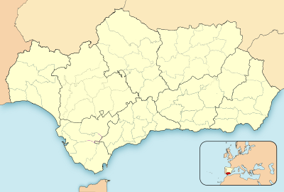 Mapa de localización de Andalucía