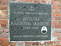 Bažnyčios statytojo A. Skinderio atminimas