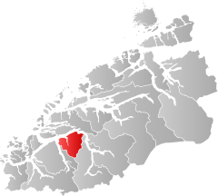 Lage der Kommune in der Provinz Møre og Romsdal