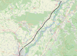 Spoorlijn Straatsburg - Lauterbourg op de kaart