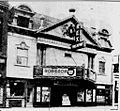 Original Rex Theatre destroyed by fire 1938