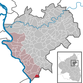 Poziția ortsgemeinde Sauerthal pe harta districtului Rhein-Lahn-Kreis