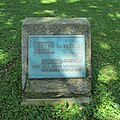 Monument to Morten Carlisle for his large responsibility for the establishment of Fort Hill State Memorial. Erected on May 21, 1950.