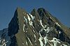 Höfats second summit (2258 m, second summit from left)