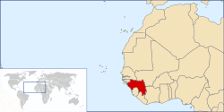 Location of Guinea