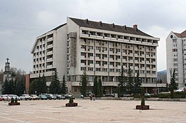 Het gebouw in Csíkszereda/Miercurea Ciuc