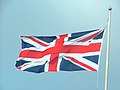 Union Flag since 1801, including the Cross of Saint Patrick, following the Act of Union between the Kingdom of Great Britain and Kingdom of Ireland.