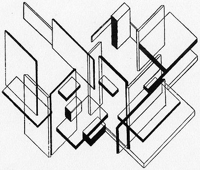 Arkitekturanalyse af Theo van Doesburg, 1923