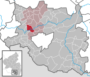 Poziția ortsgemeinde Rieschweiler-Mühlbach pe harta districtului Südwestpfalz