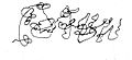 Signature of Alexander I of Georgia