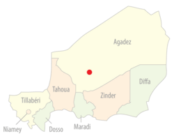 Vị trí của Agadez